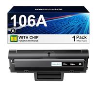 HALLOLUX 106A Toner W1106A Compatible with HP 106A Toner Black for HP Laser MFP 135wg Toner for Laser MFP 137fwg Toner Black for 107w Toner 135a 107r 107a MFP 137fnw 135wg 135w 135r (1 Black)