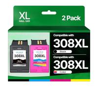HALLOLUX 308XL Ink Compatible for HP 308e 308 Ink Cartridges Combo Pack