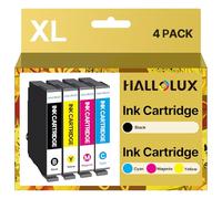 HALLOLUX 604XL Ink Cartridges Multipack High Yield Compatible for Epson 604XL 604 XL for XP-2200 XP-2205 XP-3200 XP-3205 XP-4200 XP-4205 WF-2910DWF WF-2930DWF WF-2935DWF (Black Cyan Magenta Yellow)