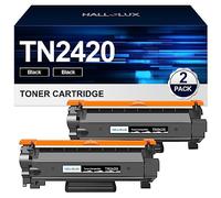 HALLOLUX TN2420 Toner Cartridges 2 x Black Replacement for Brother TN-2420 TN2410 Compatible for MFC-L2710DW MFC-L2750DW HL-L2370DN HL-L2310D HL-L2375DW MFC-L2730DW HL-L2350DW DCP-L2530DW DCP-L2510D