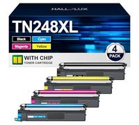 HALLOLUX TN248 TN248XL Toner Cartridges Replacement for Brother TN248 Toner Compatible for DCP-L3520CDW L3520CDWE L3560CDW HL-L8230CDW L3220CW MFC-L3740CDW L8390CDW (Black Cyan Magenta Yellow 4 Pack)