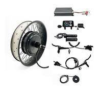 HalloMotor 48V 60V 72V 3000W-5000W 20/24/26x4.0" Fat Wheel Ebike Conversion Kits for fatbike (20 * 4.0 Inch, Dropout width: 175mm)