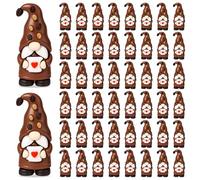 Halloscume 50 Pcs Back to School Mini Gnomes Figurines to Hide Small Elf Gnomes Tiny Classroom Decorations Ornaments for School Students Teacher Gift(Coffee)