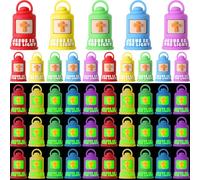 Halloscume 50 Pcs Christian Gifts Luminous Jesus is The Light Lanterns Figures Jesus Lights The Way Sign Religious Gift to Hide and Seek Let Your Light Shine Sunday School Party Favors for Christmas