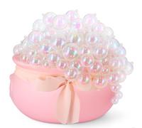 Halloscume 62 Pcs Halloween Pink Decorations Indoor DIY Bubbling Cauldron 12.6 Inch Pink Witches Cauldron Halloween Party Kitchen Table Home Decoration Set