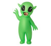 Halloscume Alien Inflatable Costume Halloween Green Alien Costume Adult Blow up Outfit for Halloween Women Men Cosplay