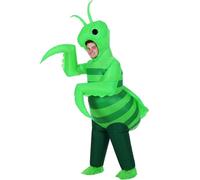 Halloscume Inflatable Praying Mantis Costume Adults Full Body Blow up Outfit for Party Insect Bug Cosplay Animal Themed Event