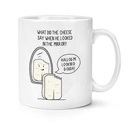Halloumi Looking Gouda Cheese Joke 10oz Mug Cup