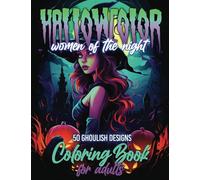 HallowColor Women of the Night Coloring Book for Adults | Witches, Zombies, Ghouls, Skeletons, and Frightful Banshees | 50 Halloween Designs | 8.5 x ... Adult Coloring Book Ghoul-lection)