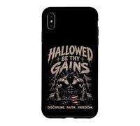Hallowed Be Thy Gains Weightlifting Fitness USA Bodybuilder Case for iPhone XS Max