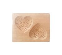 Halloweeen DIY Wooden Cookie Cutter 3D Carved Embossing Mould for Baking Craft Decorative Cracke Tools Christmas Thanksgiving Halloween Easter Kitchen (Khaki, One Size)