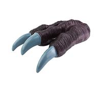 Halloweeen Werewolf Teeth Cosplay Dinosaur Claws Hands Paws Toys 1 PCS Soft Rubber Realistic For Adult Kids Cosplay Face (Blue, One Size)
