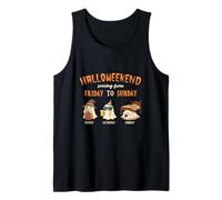 Halloweekend Scaring from Friday to Sunday Halloween Spooky Tank Top