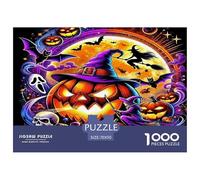 Halloween 1000 Pieces Premium Jigsaw Peculiar Age 3+ Quirky, Abstract Design, Home Decoration, Educational, Challenging 70x50cm/1000pcs