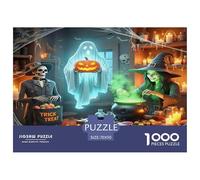 Halloween 1000 Pieces Premium Jigsaw Peculiar for Adults Cool Collage Effect, Fun Details, Educational, Challenging 70x50cm/1000pcs