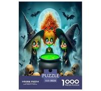 Halloween 1000 Pieces Premium Jigsaw Peculiar for Adults Gifts Quirky, Abstract Design, Fun Details, Educational, Challenging 38x26cm/1000pcs