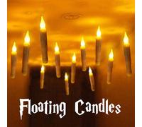 Halloween 12 Floating Candles Hanging Harry Potter Lights LED Candles Warm White