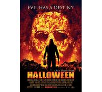 Halloween 2007 Remake Slasher Horror Film Movie Poster Print Rob Zombie (A3 Framed - White Frame)