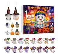 Halloween 24 Boxes Ghost Theme - Spooky Countdown Calendar - Acrylic Two-Dimensional Decorative Tree for Boys and Girls Parties