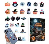 Halloween - 24 Day Countdown Calendar | Immersive Halloween Count-Elbow | 24 Minute Numbers Collection | Spooky Gift for Shelf, Fireplace