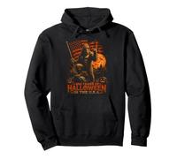 Halloween 250th Anniversary Bigfoot USA Flag Halloween Pullover Hoodie