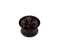 Halloween 3 Heads Hellhound Cerberus Gothic Horror WereWolf PopSockets Adhesive PopGrip