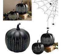Halloween 3D Crystal Pumpkin String Lights, Twinkle LED Light Pumpkins Starry Night Halloweens Lamp Pumpkins Halloween Decor for Theme Party, Carnival, Porch, Window, Fall Bedroom Hallway
