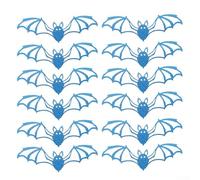 Halloween 3D Flying Mammal Wall Stickers 12PCS Double Layer Red/Black Self-Adhesive PVC Reusable for Party Home Living Room Bedroom Office 15x5cm(B)