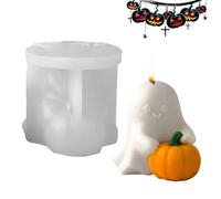 Halloween 3D Ghost Mold - Pumpkin Candle Casting Mold, Creative Pumpkin Standing | Resin Soap Candle Arrests Without Cement Crash Muffins Dessert