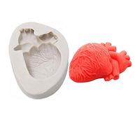 Halloween 3D Human Heart Organ Silicone Chocolate Jello Shot Mold Cake Decorating Tool Soap Candle Resin Mold