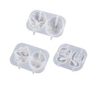 Halloween 3D Human Heart Organ Silicone Mold Cake Decorating Tool Soap Resin Cerebrum Heart Fondant Resin