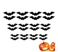Halloween 3D Light Bats, 3D LED Decorative Bats for Wall Halloween, 24 Pieces Scary Animal Lamp Adhesive for Patio, Ceiling Bedroom, Lawn Outdoor