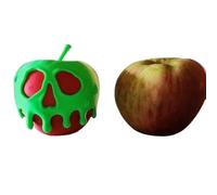 Halloween 3D Printed Poison Apples Desktop Ornaments Halloween Decor, Enchanted Poison Apples Tealight Holder, Mini Evil Fairytale Villain Lamp For Party Haunted Bedroom Desk Decor