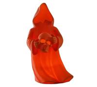 Halloween 3D Printed Sculpture Warm Light Decorative Ornament for Indoor/Outdoor LED Halloween Decor with Flickering Effect Sister Ornament (Red, One Size)