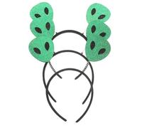 Halloween 3pcs Glitter Felt Cloth Headbands for Women and Adults | Green Funny Creative Style, Comfortable Fit for Hair Types, Eye Catching Party Accessory