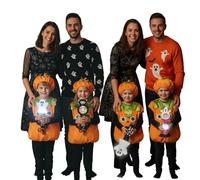 Halloween 4in1 Bundle: Toddler Pumpkin Costume 3to4 Years, Color Changing Light, Spinner & DIY Halloween Figure (Orange Pumpkin with Spooky Colour changing black and spinner Pink)