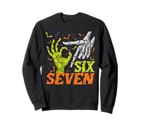 Halloween 67 Meme Six Seven Skeleton Zombie Hand Funny Alpha Sweatshirt
