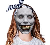 Halloween - 8.07 X 5.5 Inch Latex - Smiling White Face With Eyes - Scary Costume Accessory For Adults, Perfect For Halloween Parties And