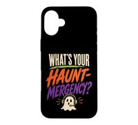 Halloween 911 Dispatcher What's Your Haunt-mergency Ghost Case for iPhone 16 Plus