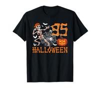 Halloween 95th Birthday Funny Skeleton Horror Carved Pumpkin T-Shirt