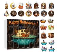 Halloween A Dvent C Alendar | 24 Day Reading Ghost Countdown Calendar | 2D Acrylic Halloween Decorations | Tracks Time Creatively | Heartwarming Present | 32x28x6cm | For Indoor Display Tree Haunted