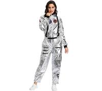Halloween Accessories Unisex Astronaut Costume from 'The Wandering Earth' Perfect for Halloween & Stage Performance (Silver, XL)