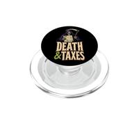 Halloween Accountant Death & Taxes Grim Reaper Spooky Gift PopSockets PopGrip for MagSafe
