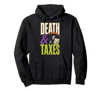 Halloween Accountant Death & Taxes Grim Reaper Spooky Gift Pullover Hoodie