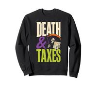 Halloween Accountant Death & Taxes Grim Reaper Spooky Gift Sweatshirt