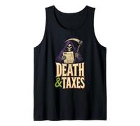Halloween Accountant Death & Taxes Grim Reaper Spooky Gift Tank Top