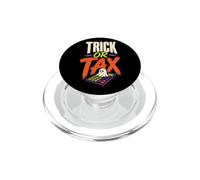 Halloween Accountant Trick Or Tax Spooky Ghost Gift PopSockets PopGrip for MagSafe