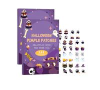 Halloween Acne Pimple Patches Cute, 144 Count Hydrocolloid Pimple Patches for Face, Cute Stickers, Spot Treatment Stickers w/Salicylic Acid & Tea Tree Oil for Zits and Blemishes