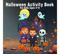 Halloween Activity Book For Kids 4-8: Funny Halloween Games: Mazes, Word Search, Dot to Dot,Color by Code