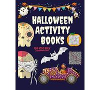 Halloween Activity Books for Kids Bulk: Spooky Coloring Book Pack with Word Search, Dot to Dot and Maze Puzzle Games. FUN FOR ALL AGES. Amazing Spooky Activity Book for Kids